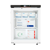 Commercial 4.5 cu. ft. Countertop Medical Pharmacy Refrigerator with Emergency Backup Battery for Alarms in White, UL Listed (KM-PHR-45C)